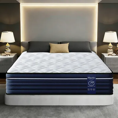 Matelas 140x190 CM Très épais 30 CM - PREMIUM - Mousse à mémoire de Forme - Moyenne Ferme - 7 Zones Ergonomique Ressorts Ensachés