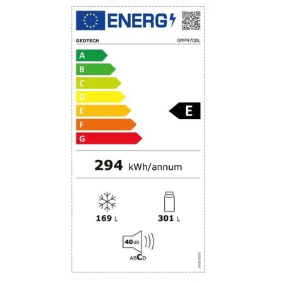 GEDTECH™ Réfrigerateur multi-portes GMP470BL 470L (301L + 169L) - No Frost - Noir