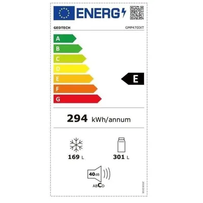 GEDTECH™ Réfrigerateur multi-portes GMP470IXT 470L (301L + 169L) - No Frost - Inox