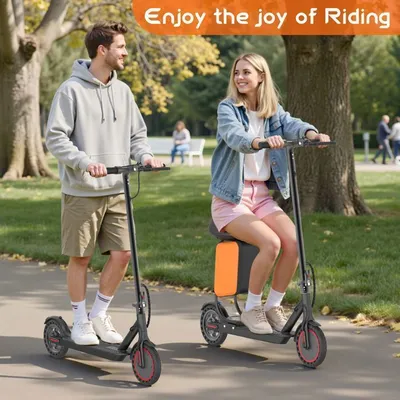 Trottinette Électrique LP60 Avec Siège et Sac de Rangement 11L , Moteur 350W, Autonomie 25km, 30km/h, Roues 8.5", Noir