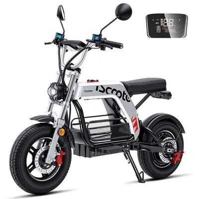 Trottinette Électrique DX5Pro -Selle & Panier Amovible - 2000W – Batterie 52V 18Ah- Autonomie 90-100 km-Suspension Tout-Terrain 17’’