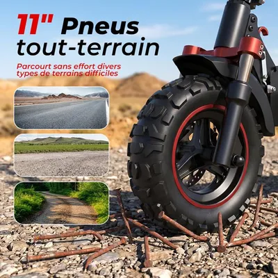 Trottinette Electrique Pliable ISCOOTER iX5S pour Adulte, Autonomie 55KM, Moteur 1200W, Batterie 15Ah, Pneus 11", Charge 150KG