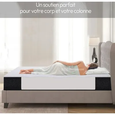 Matelas - Luxe - Memo - 160x200 cm - Épaisseur epaisseur 27 cm - 8 zones de confort