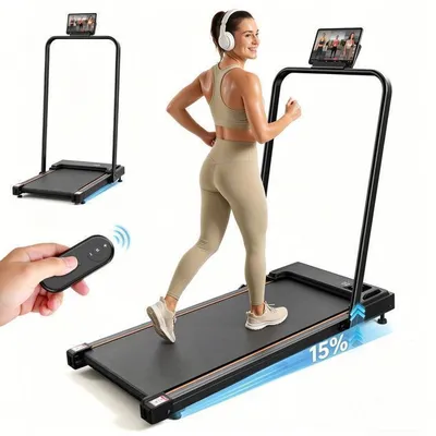 Tapis de Course Pliable - FT41 Tapis Marche - Moteur 2.5HP, Inclinaison 15%,Vitesse 1–10km/h, Pour Adult