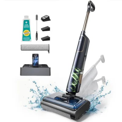 Vactidy Cleanova X7 - Aspirateur Balai Laveur Sans Fil - 25 kPa, 50 Min, 1,4 L - inclinable à 180° - Nettoyage de Bord - Humide/Sec
