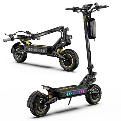 OOTD T10 Pro Trottinette Électrique pliable Adulte 52V 23.4Ah, Double Moteur 2600W, 65km/h, Autonomie 80km, Pneus 11'' Tout-Terrain