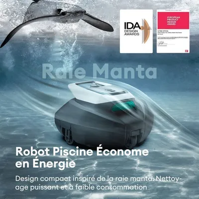 Ultenic Robot de piscine Pooleco P10S, nettoyage fond , Intelligent via app, 3 moteurs, Bac 2,5L, NOUVEAUTÉ 2026