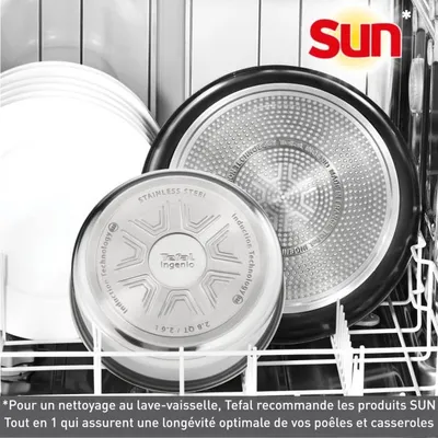 Tefal Ingenio Emotion Batterie de cuisine 13 pièces, Acier inoxydable, Empilable, Garantie 5 ans, Revêtement antiadhésif L897DS04